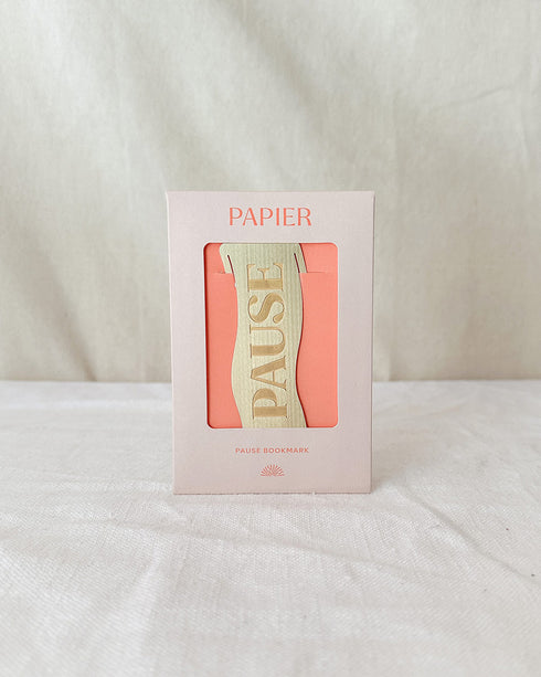 Pause Metal Bookmark